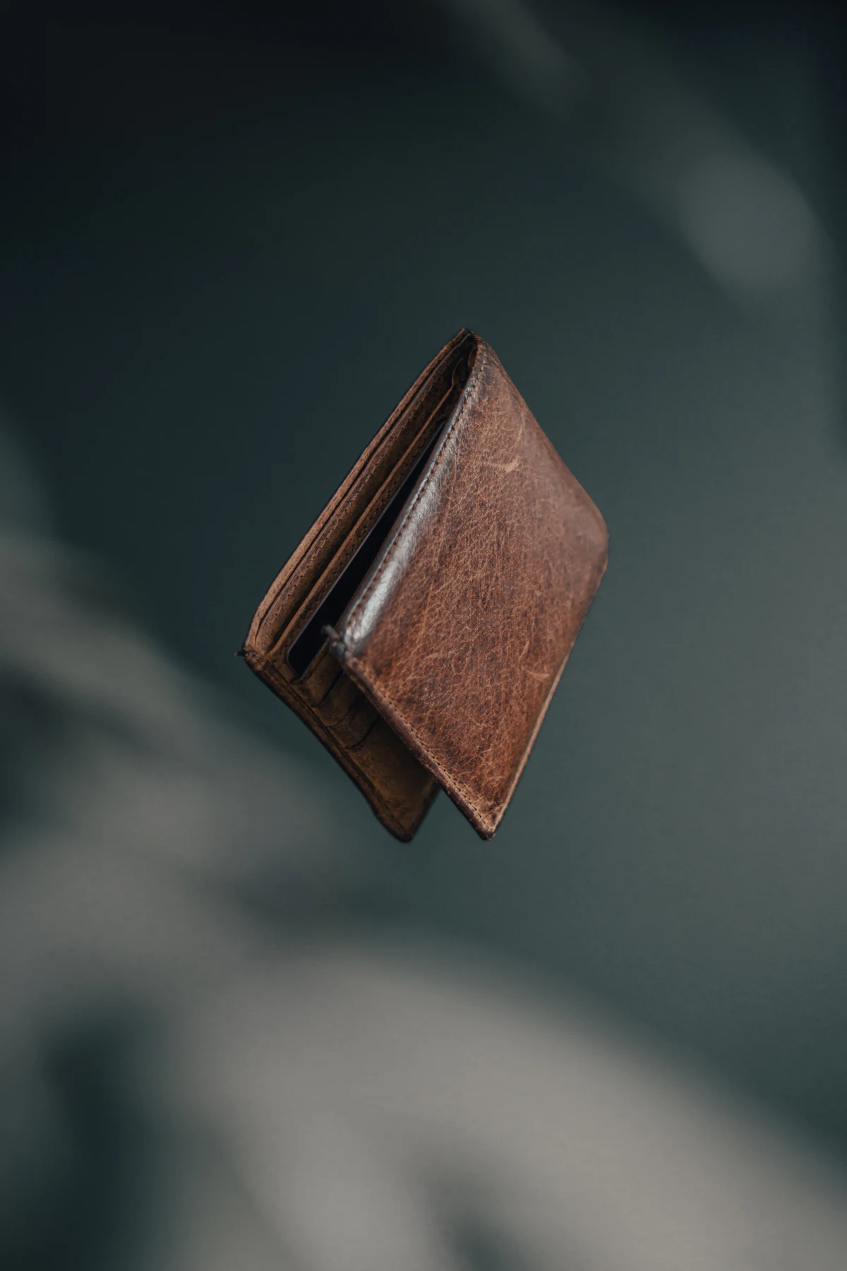 Leather bifold wallet